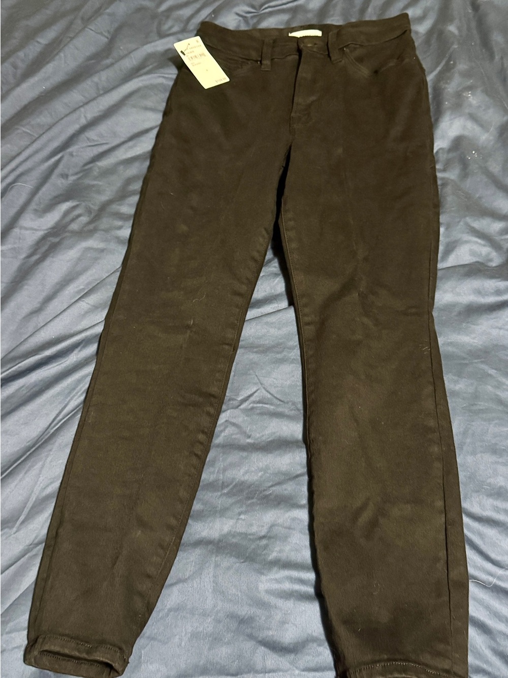 Good American Black Slim Chinos
